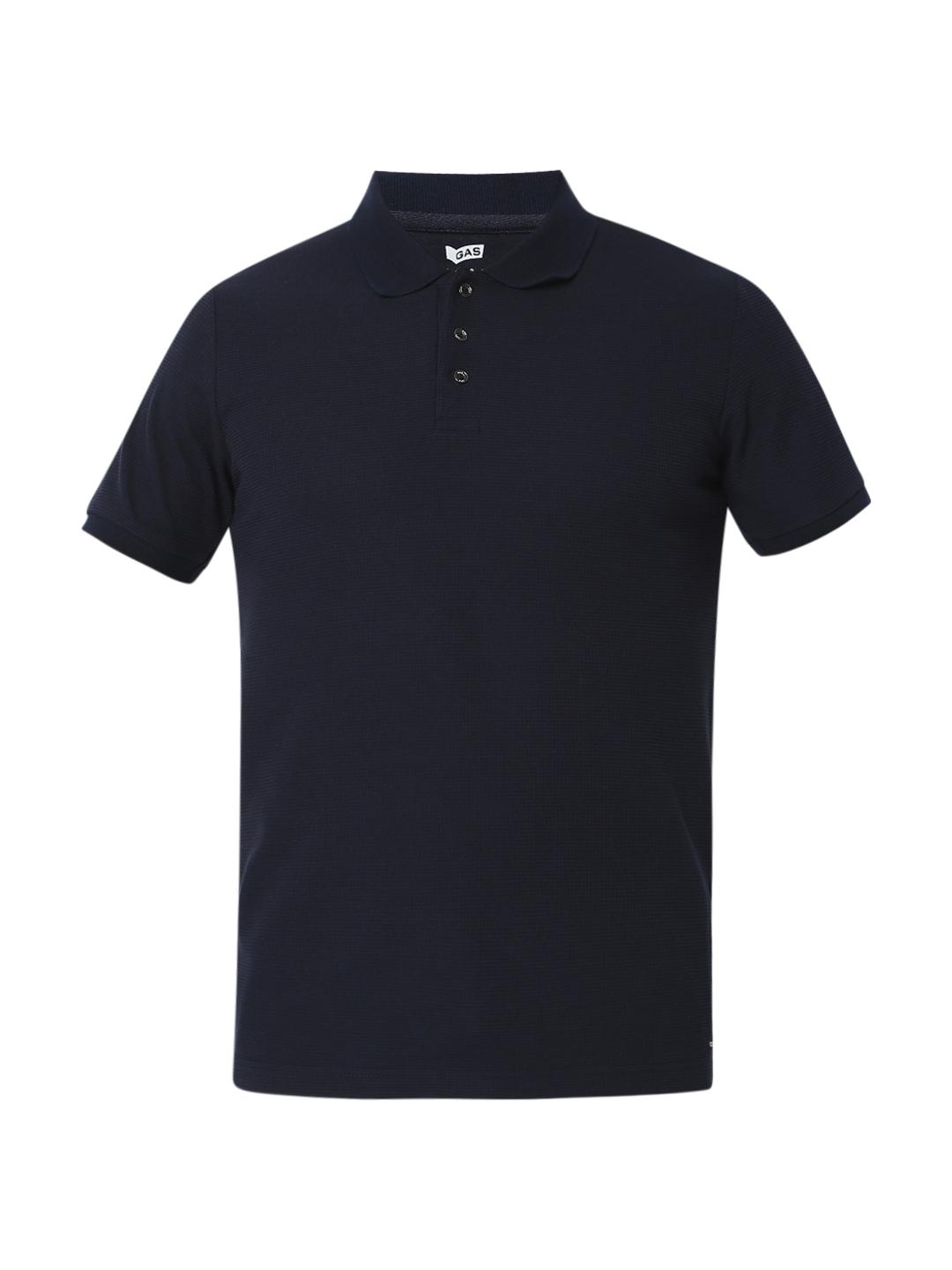 Regular Fit Solid Polo T-Shirt with Short Sleeve