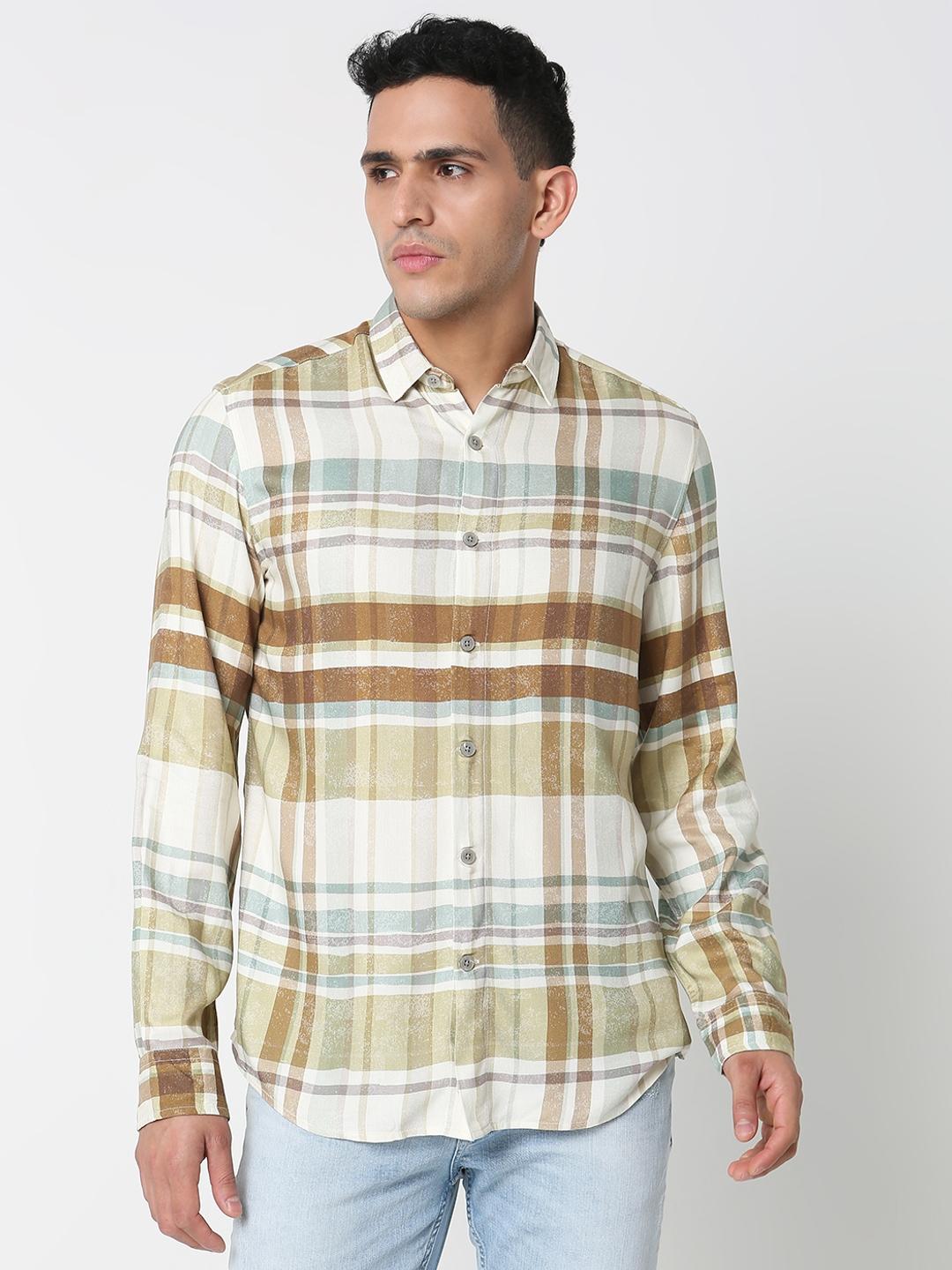 Regular Fit All Over Printed Full Sleeve Shirt with Classic Collar