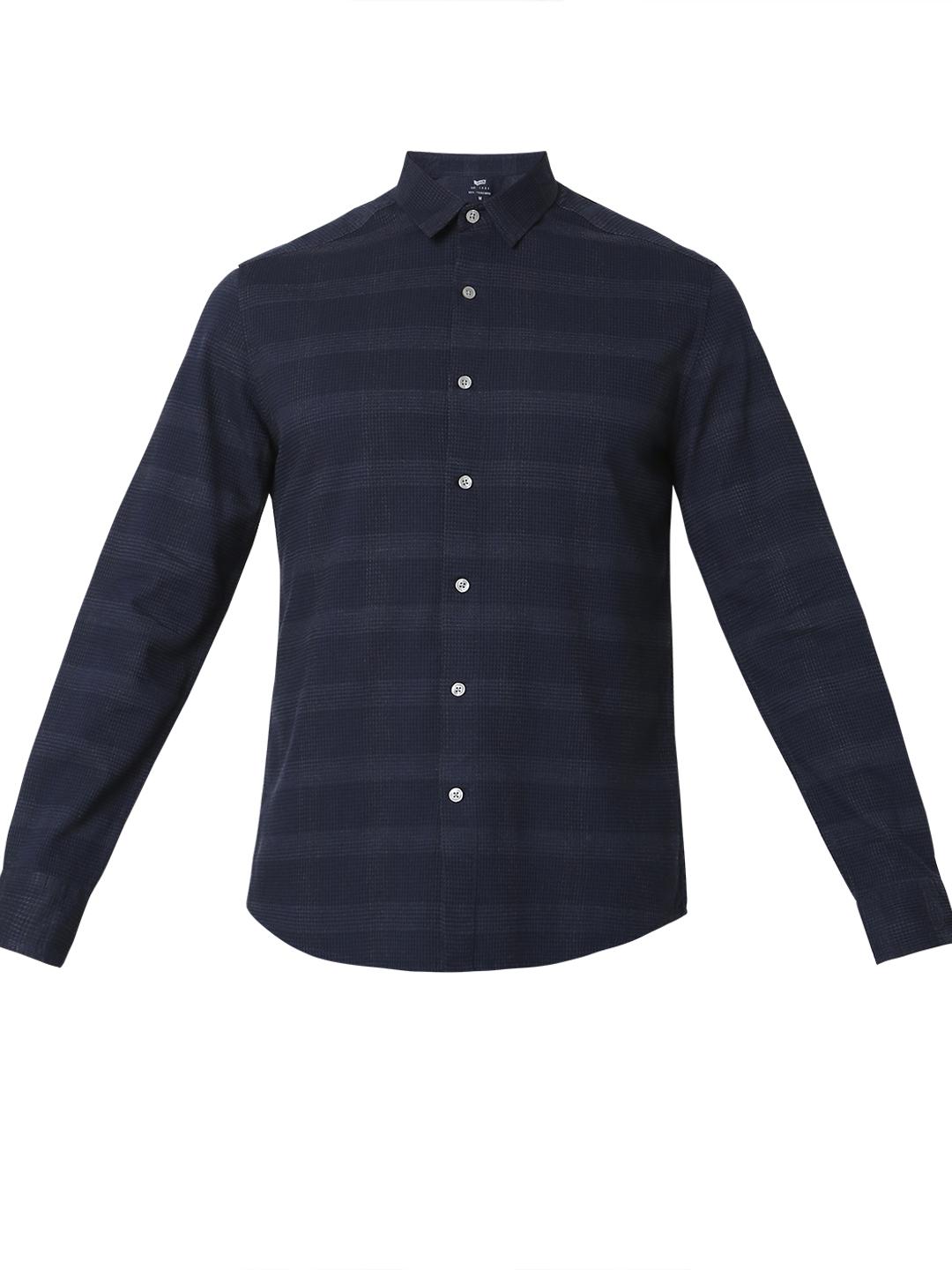 Regular Fit Checks Full Sleeve Shirt with Classic Collar