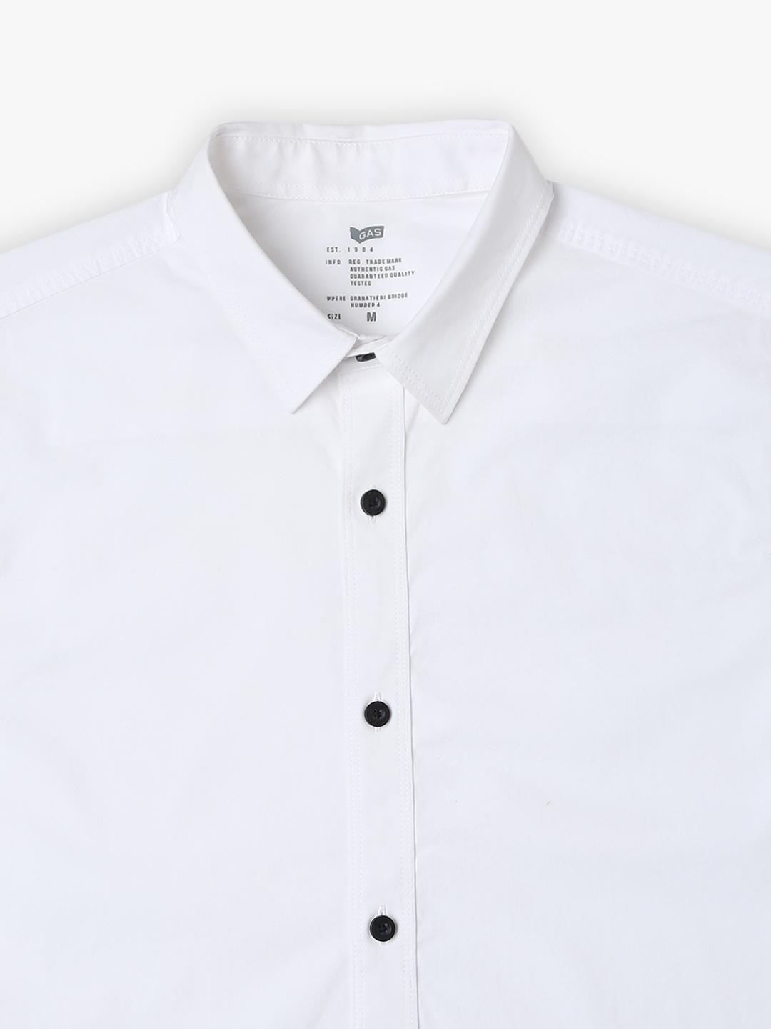 Slim Fit Solid Full Sleeve Shirt with Classic Collar