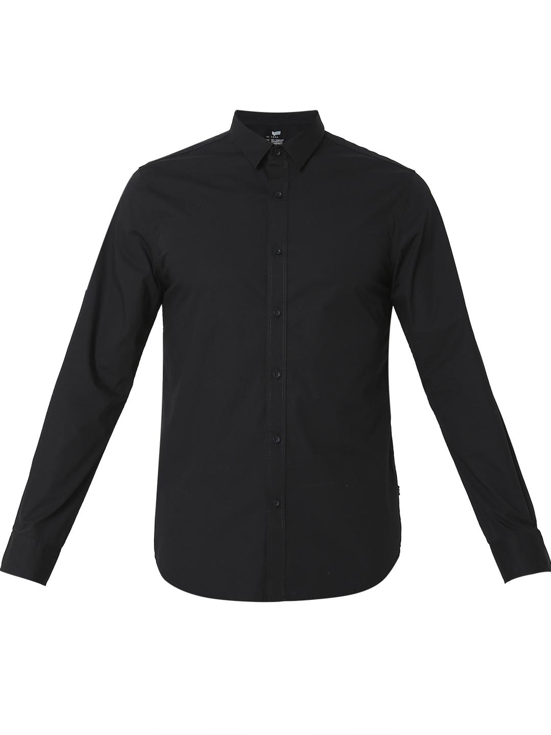 Slim Fit Solid Full Sleeve Shirt with Classic Collar