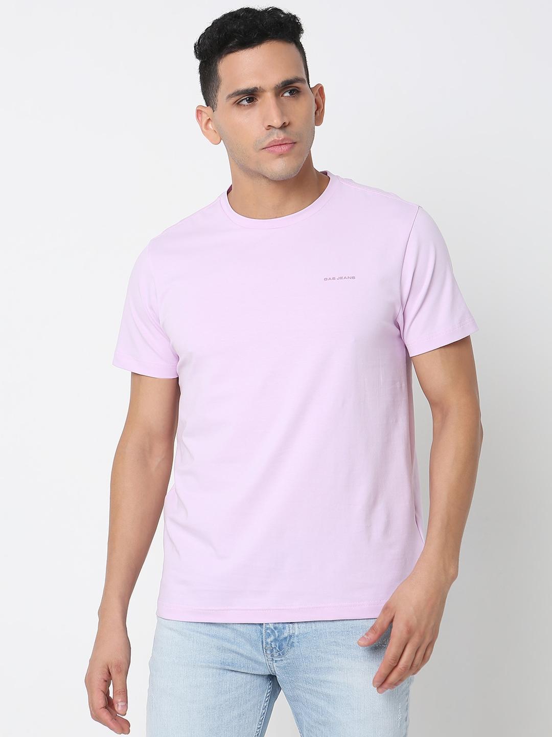 Regular Fit Printed Round Neck T-Shirt with Short Sleeve