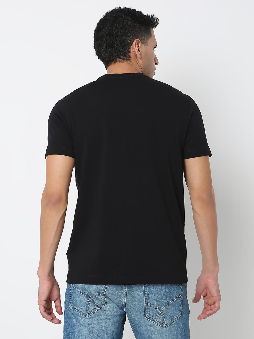 Regular Fit Graphic Round Neck T-Shirt with Short Sleeve