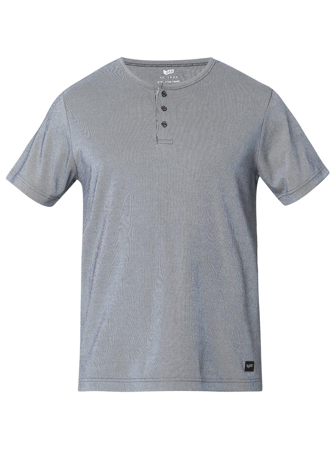 Regular Fit Solid Henley T-Shirt with Short Sleeve