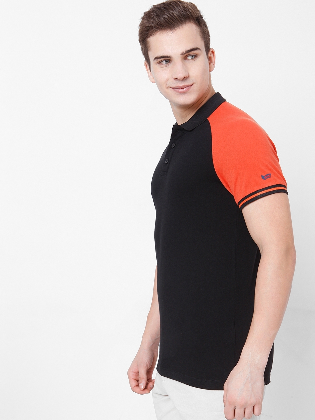 Colourblock Slim Fit Polo T-shirt