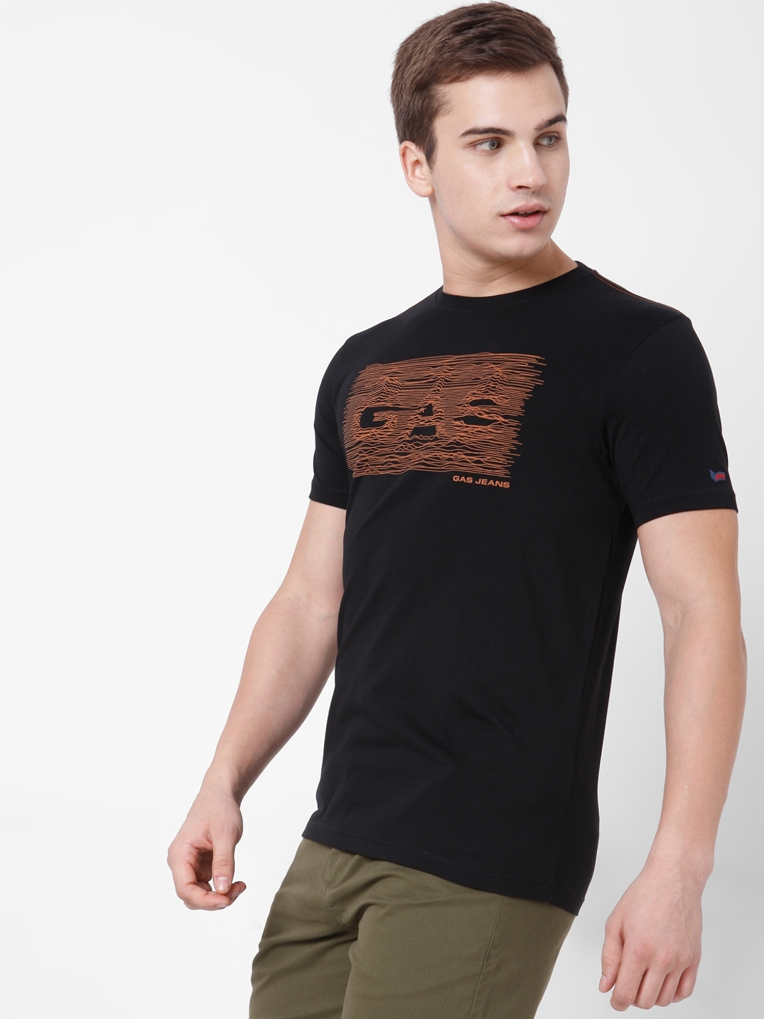 Logo Print Slim Fit Crew-Neck T-shirt