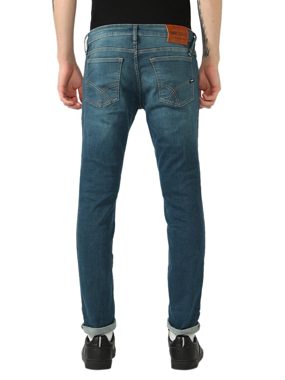 Slim Fit Button Fly Mid Rise Denim