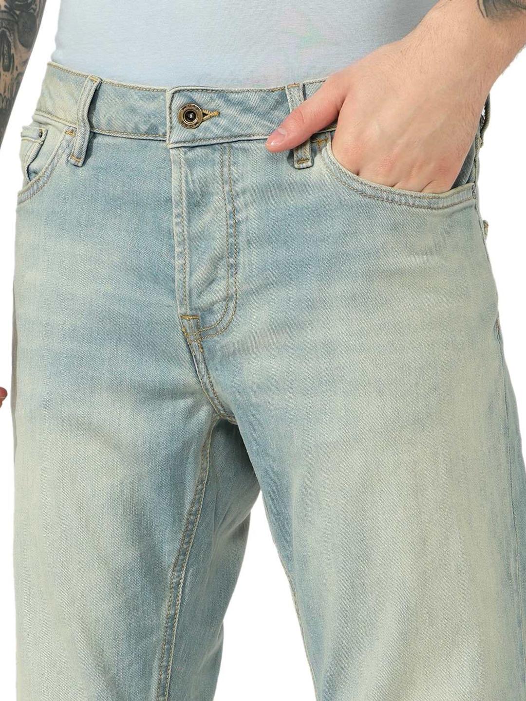 Carrot Fit Mid Rise Denim