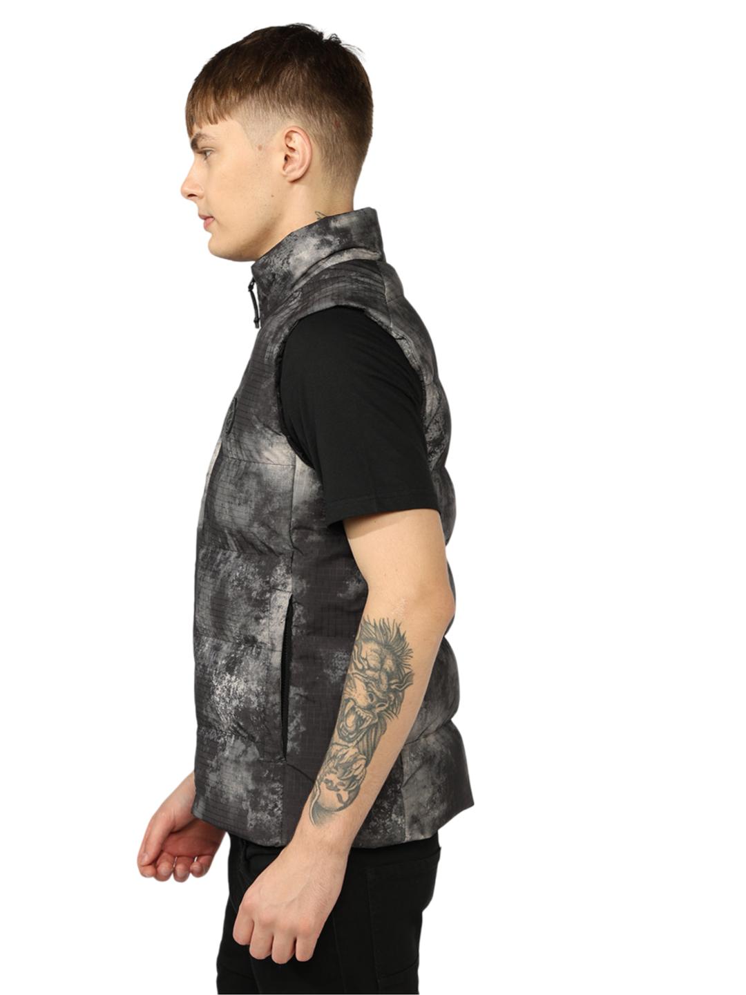 All Over Printed Panelled Gillet