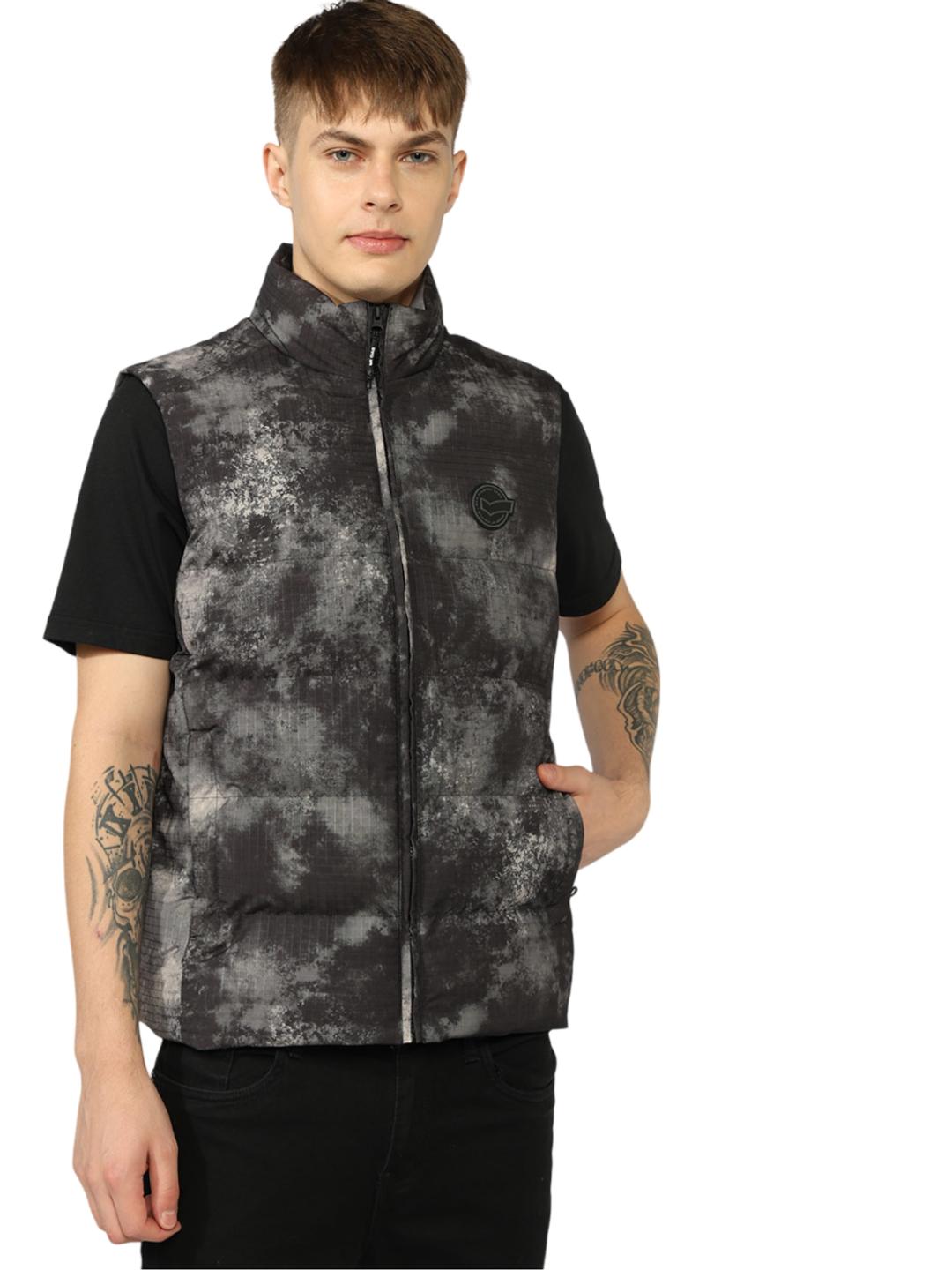 All Over Printed Panelled Gillet