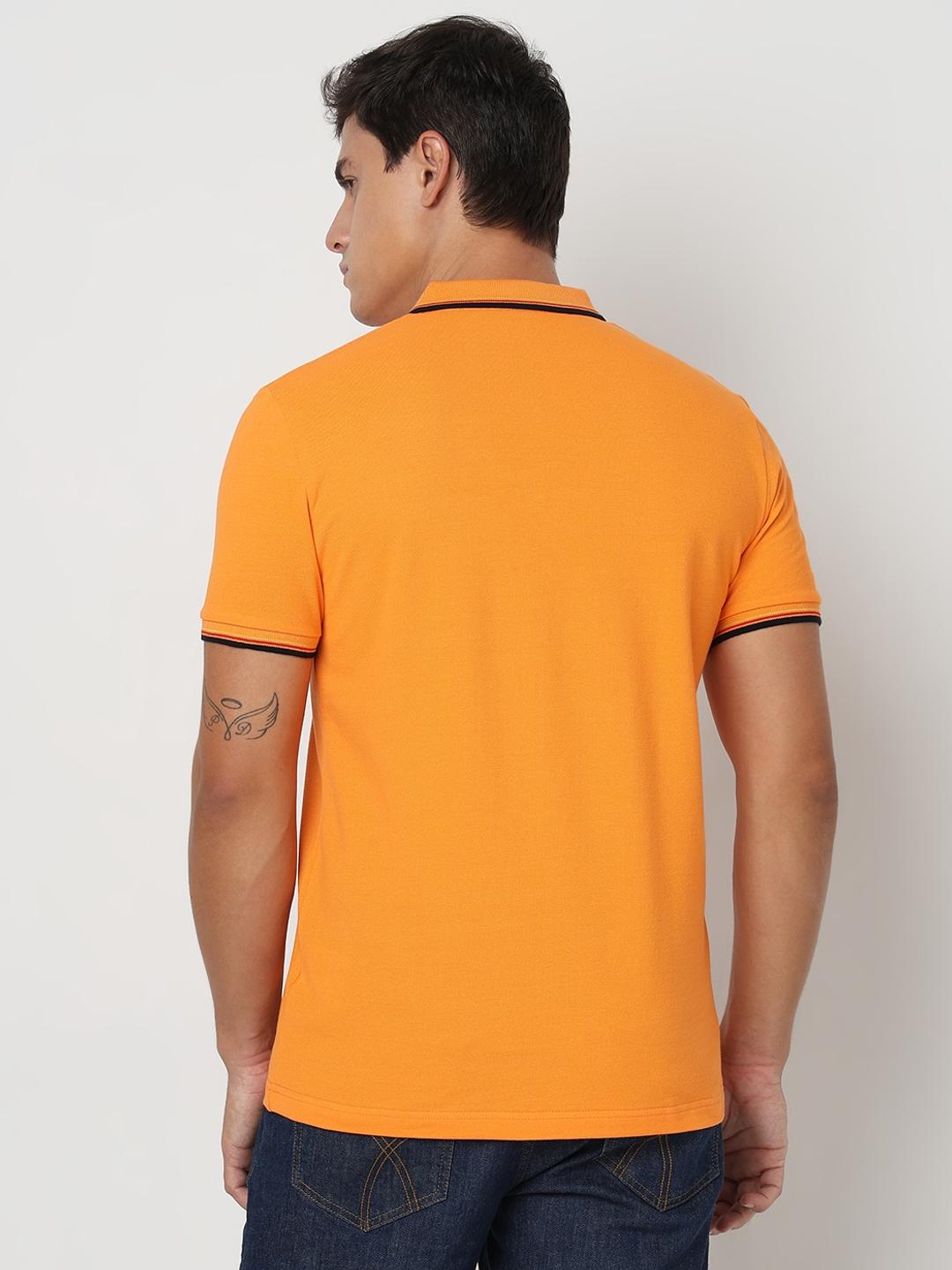 Regular Fit Solid Polo T-Shirt with Short Sleeve