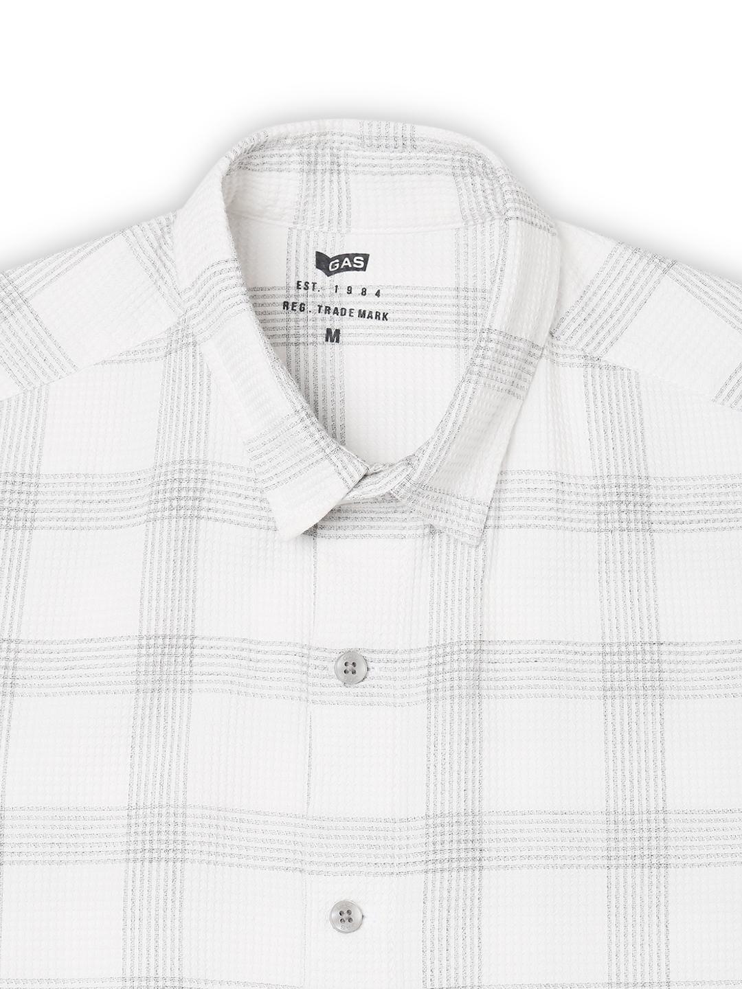 Regular Fit Checks Full Sleeve Shirt with Classic Collar