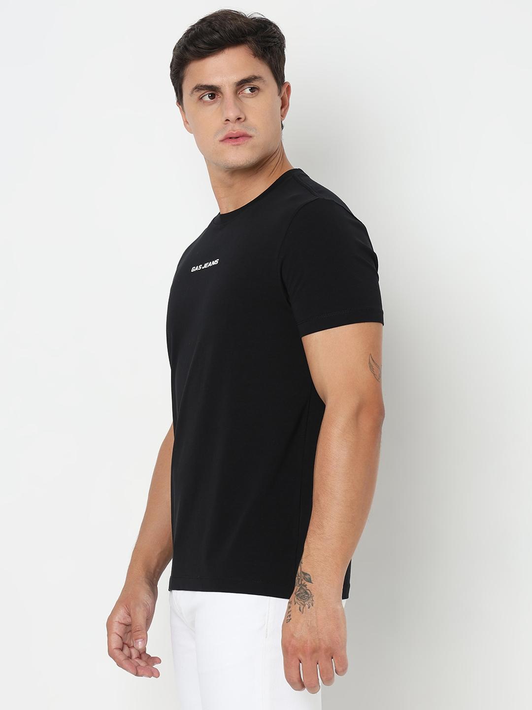 Regular Fit Printed Round Neck T-Shirt with Short Sleeve