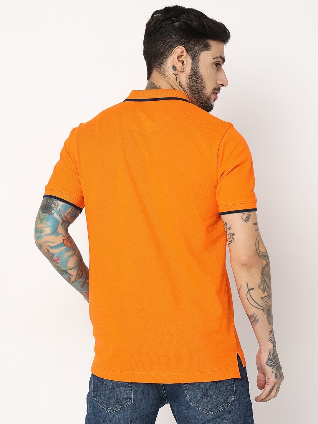 Relaxed Fit Half Sleeve Solid Polo T-Shirt
