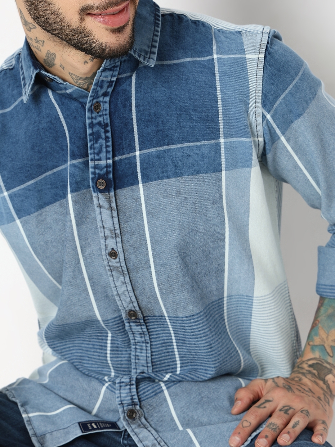 Relaxed Fit Full Sleeve Checks Shirts