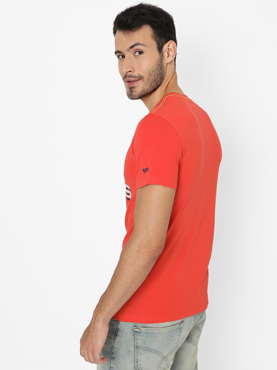 Brand Print Slim Fit Crew-Neck T-shirt