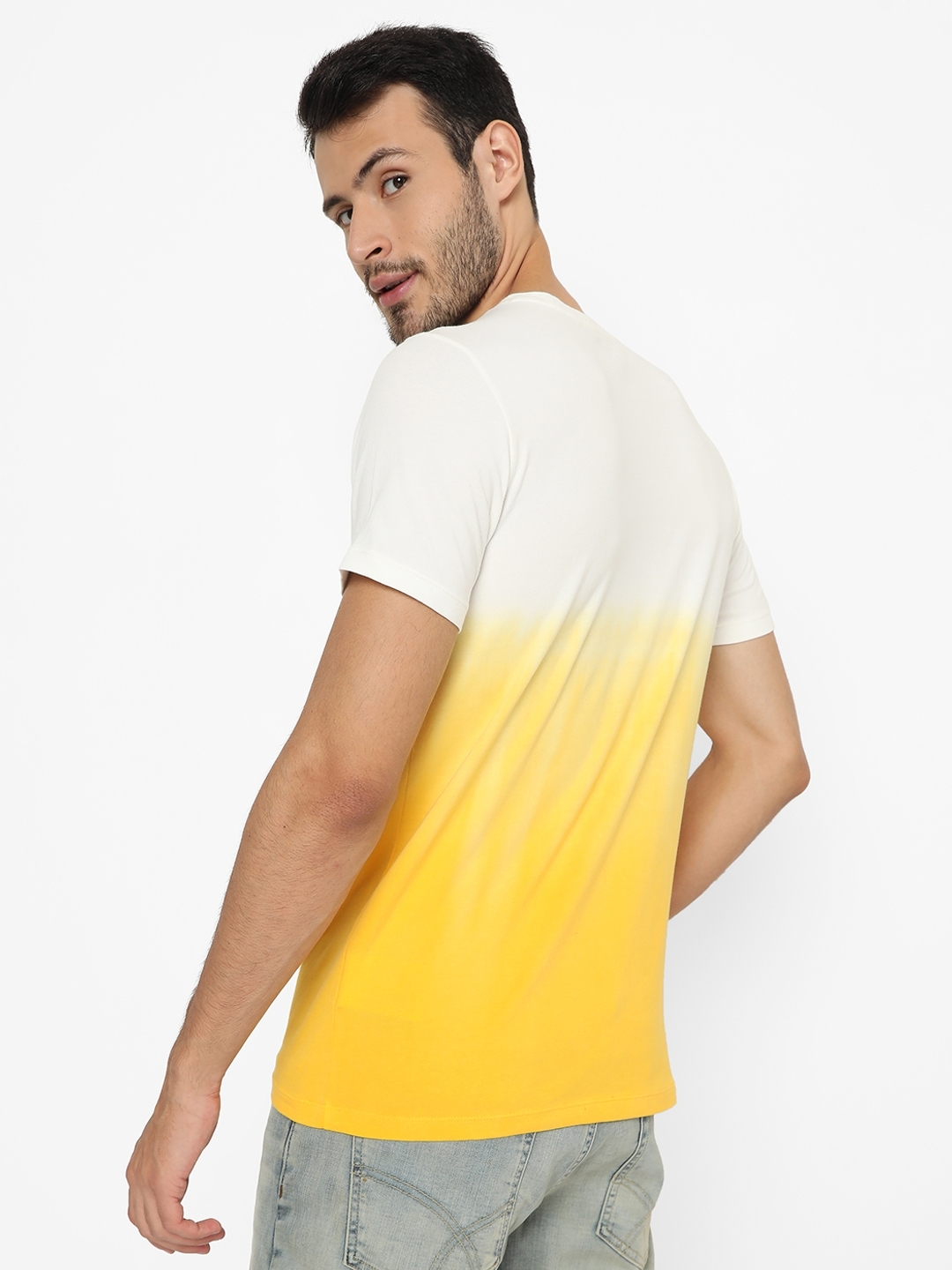 Dip-Dyed Slim Fit Crew-Neck T-shirt