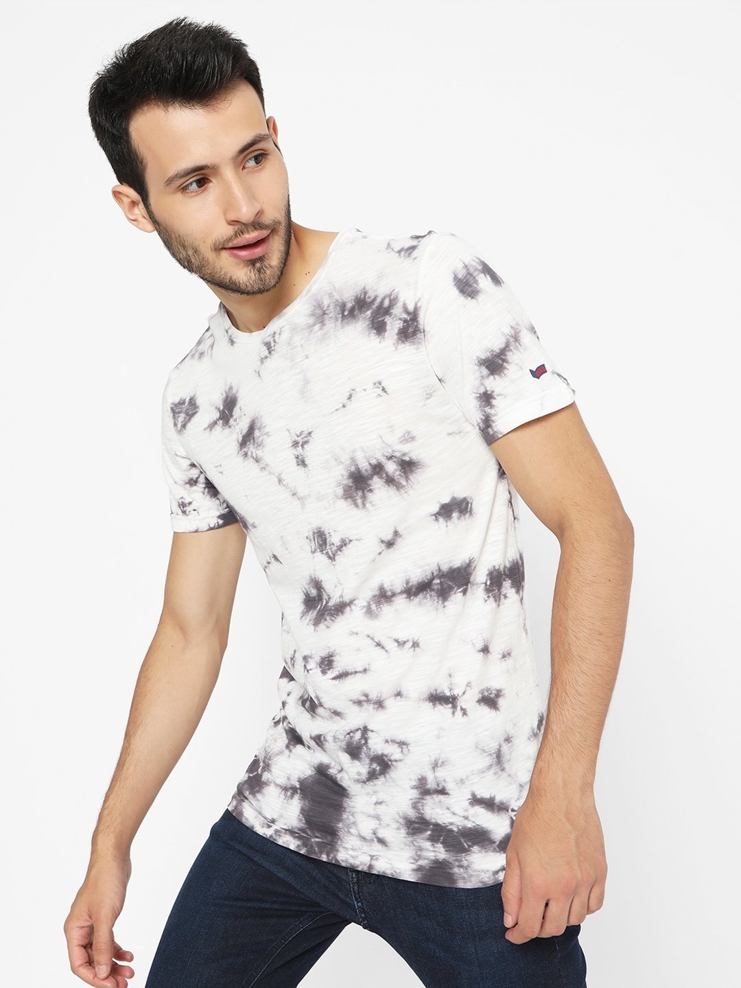 Tie-&-Dye Slim Fit Crew-Neck T-shirt