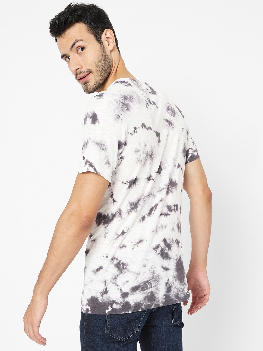 Tie-&-Dye Slim Fit Crew-Neck T-shirt