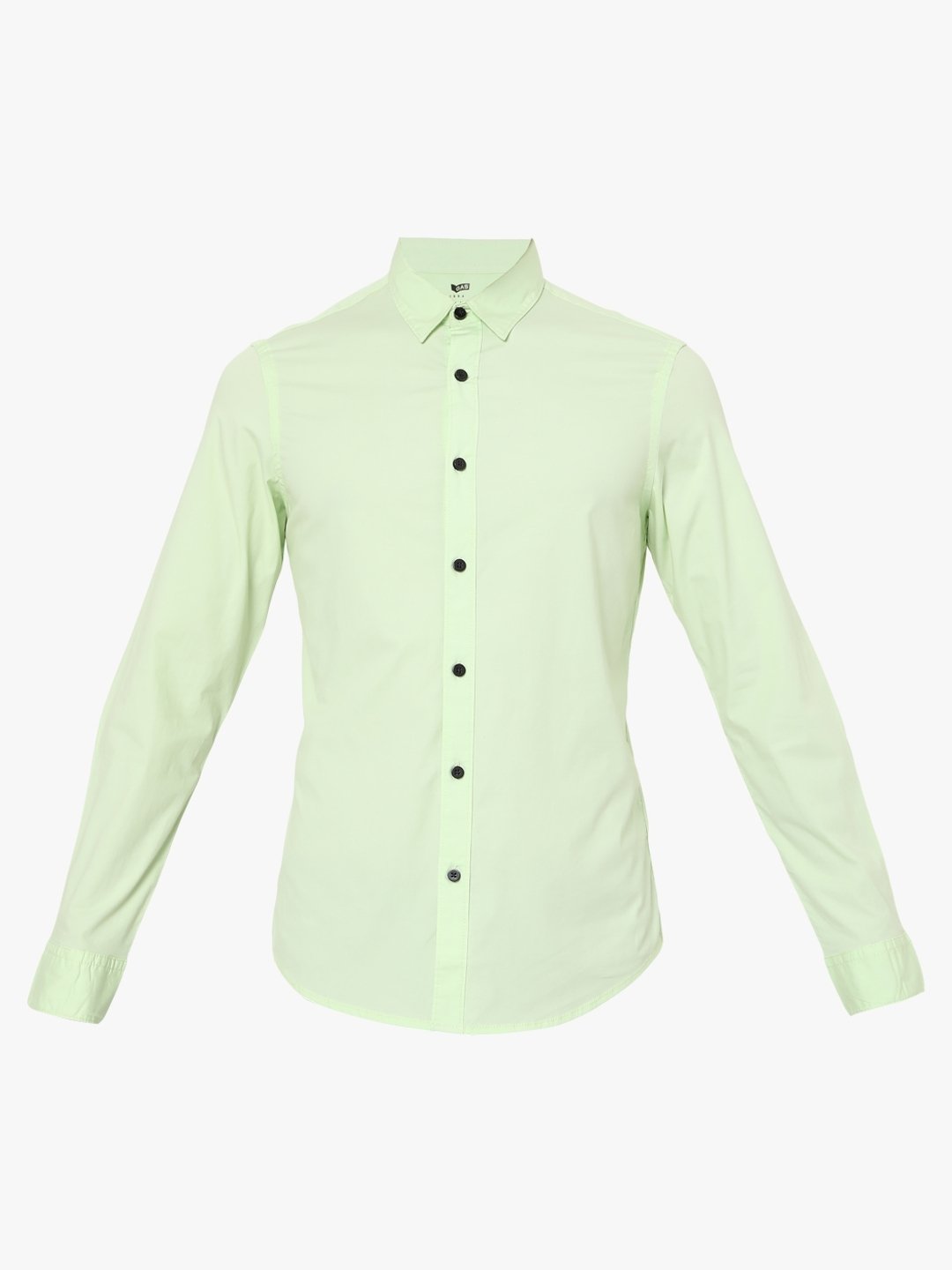 Slim Fit Shirt with Spread Collar