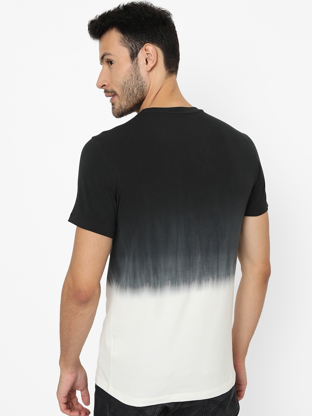 Dip-Dyed Slim Fit Crew-Neck T-shirt