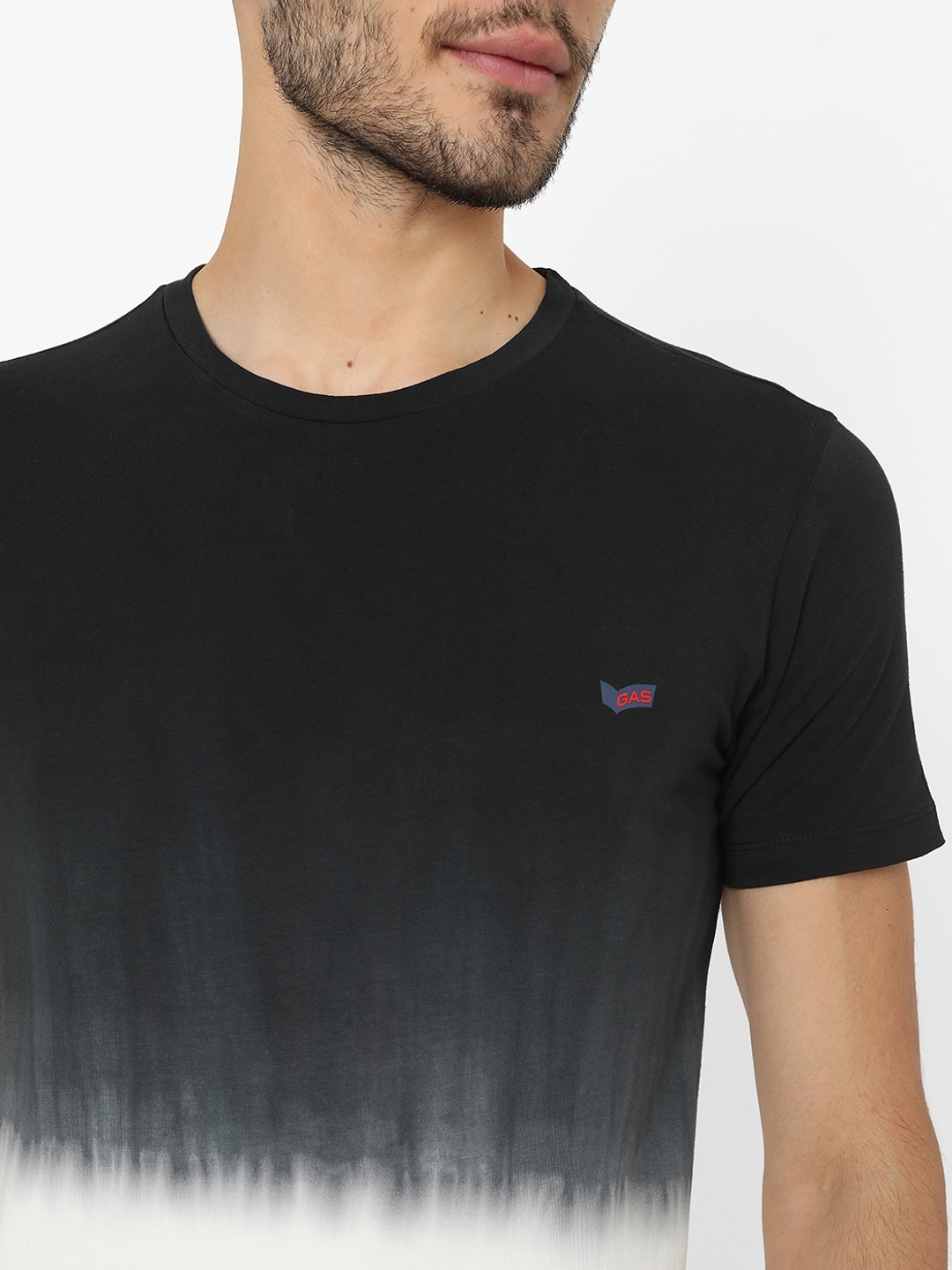 Dip-Dyed Slim Fit Crew-Neck T-shirt