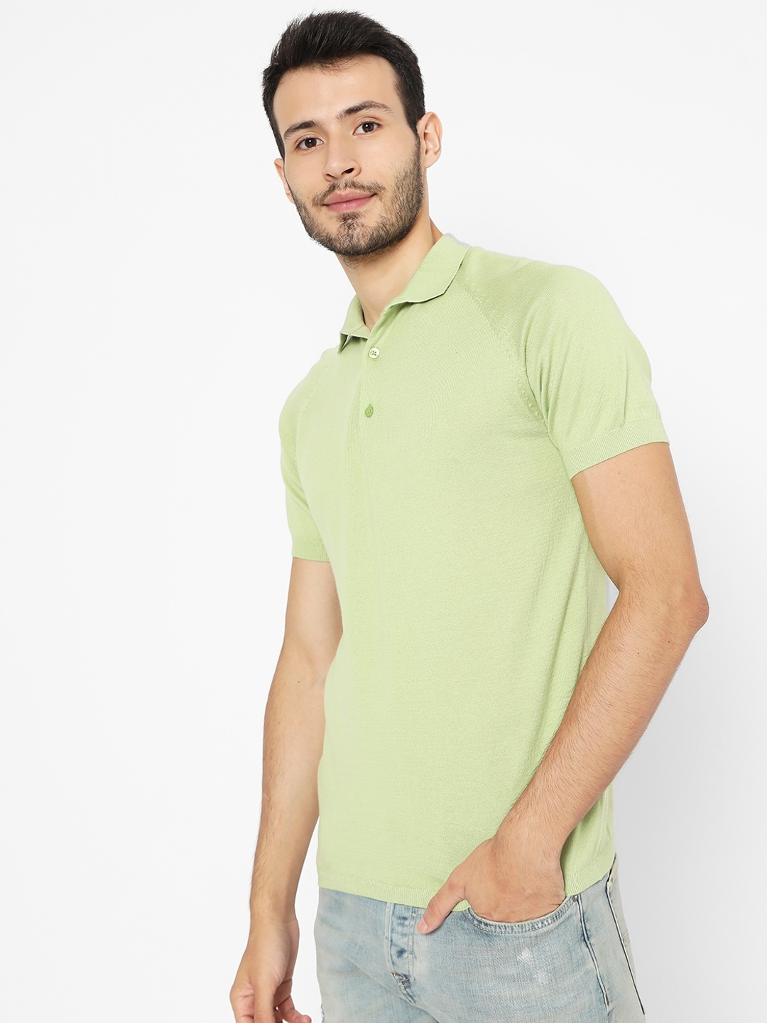 Polo T-shirt with Raglan Sleeves