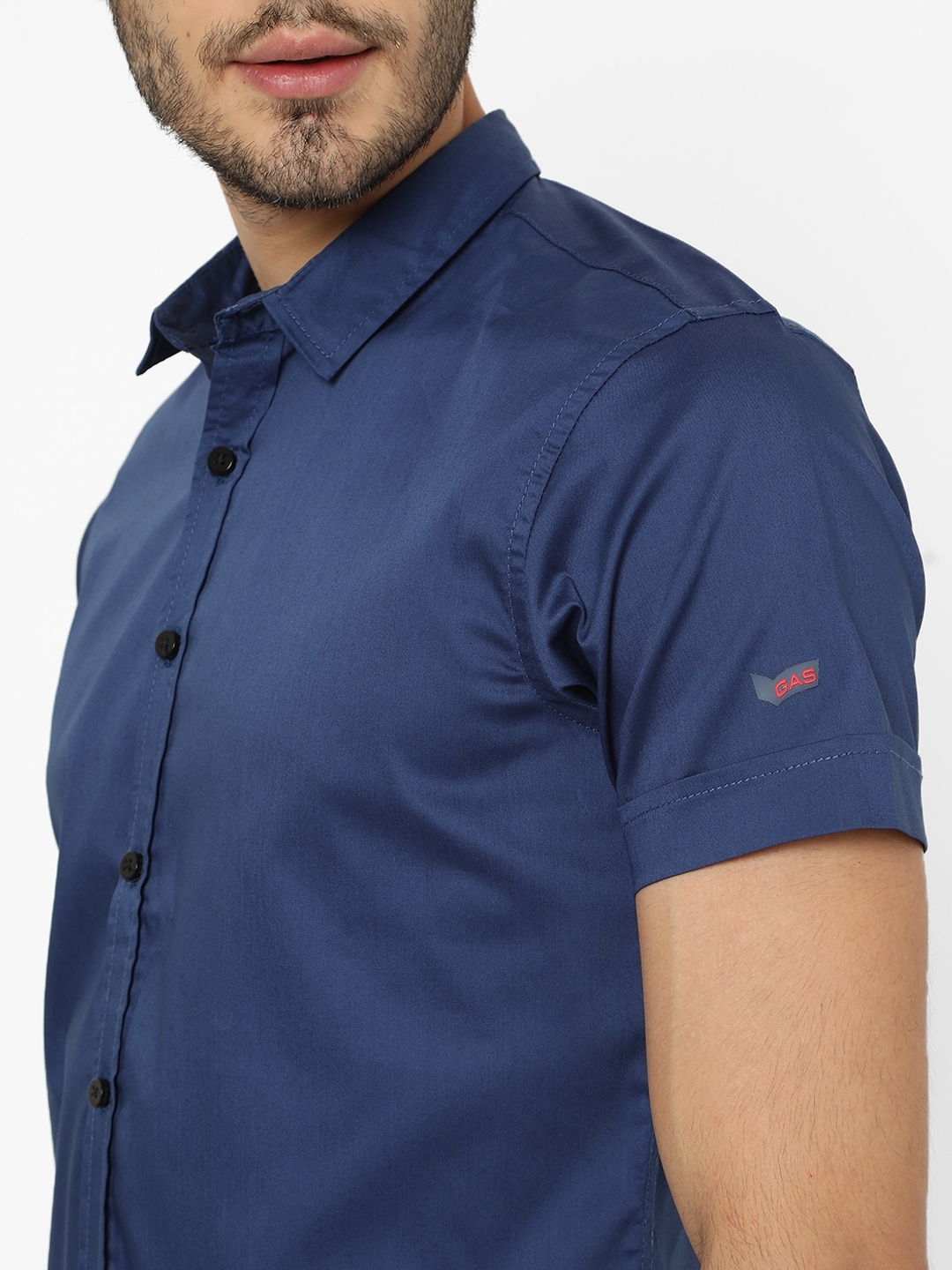 Slim Fit Shirt with Short Sleeves