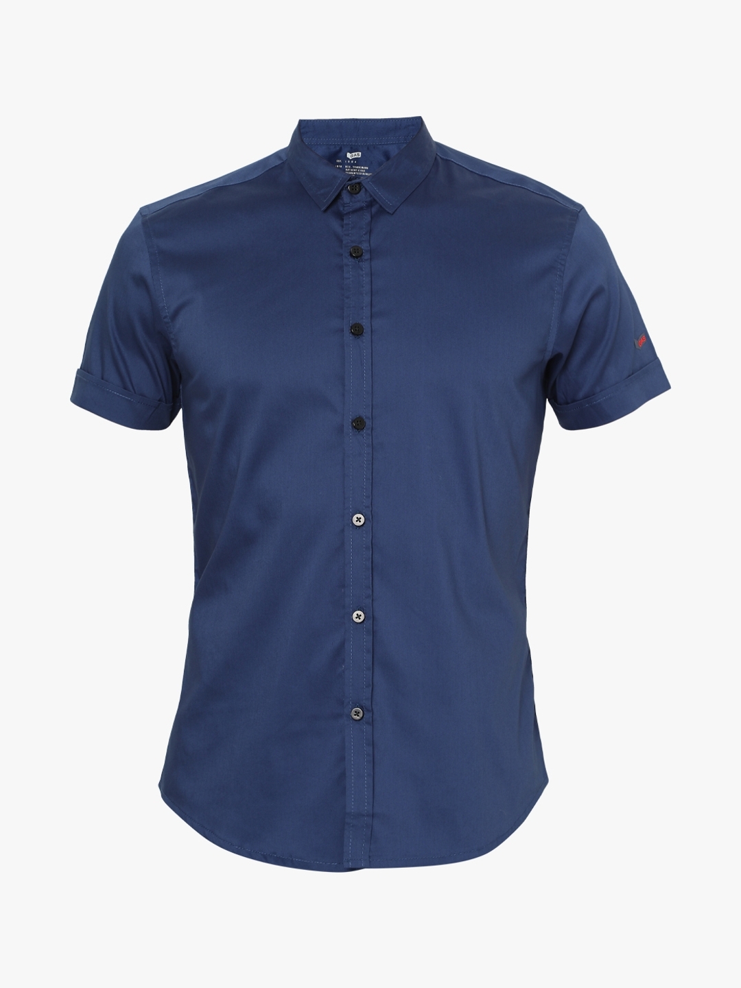 Slim Fit Shirt with Short Sleeves