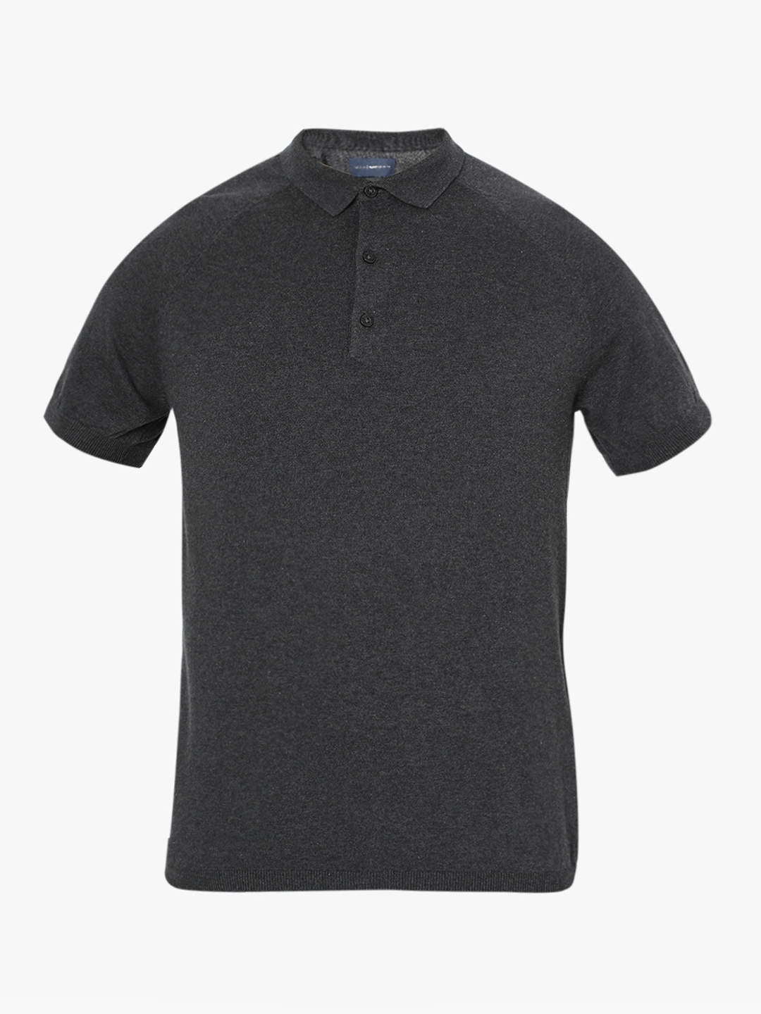 Heathered Polo T-shirt with raglan Sleeves