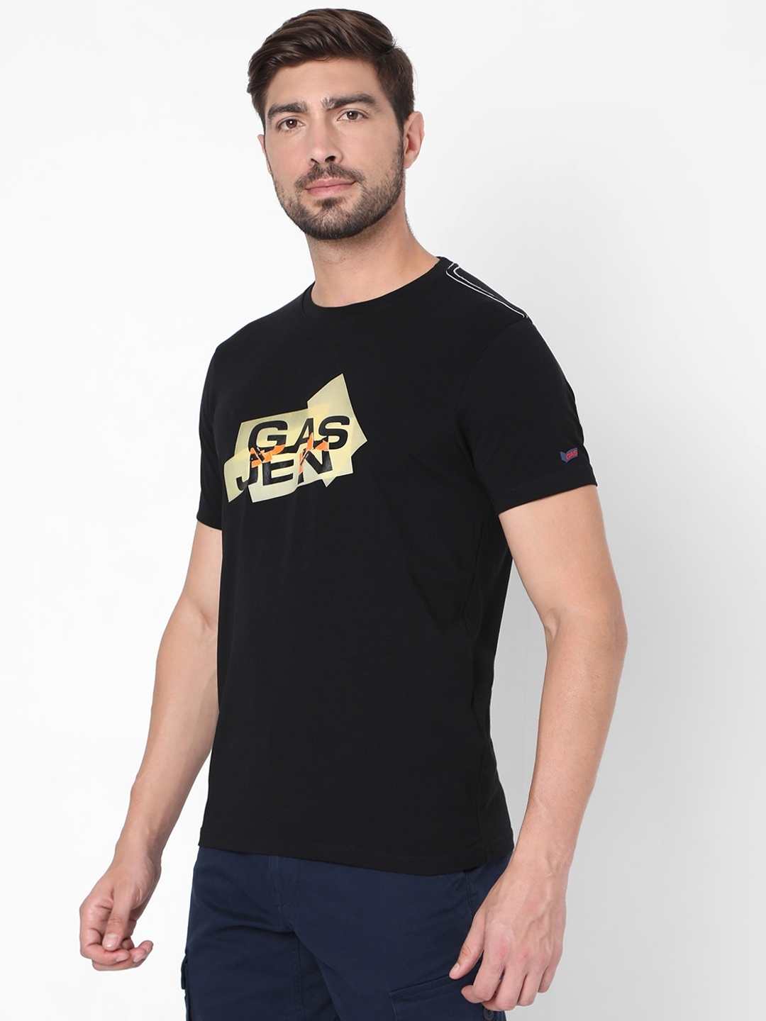 Logo Print Slim Fit Crew-Neck T-shirt