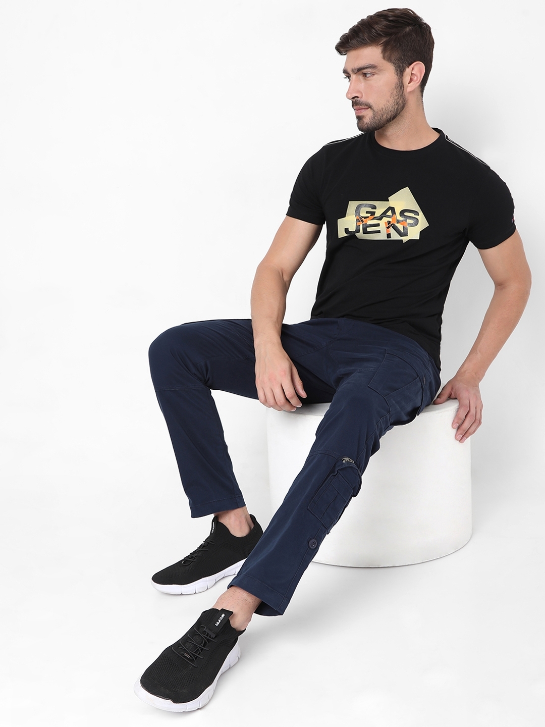 Logo Print Slim Fit Crew-Neck T-shirt