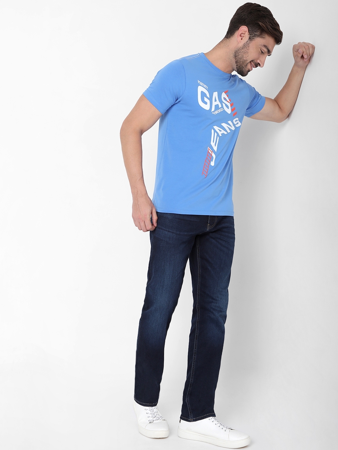 Logo Print Slim Fit Crew-Neck T-shirt