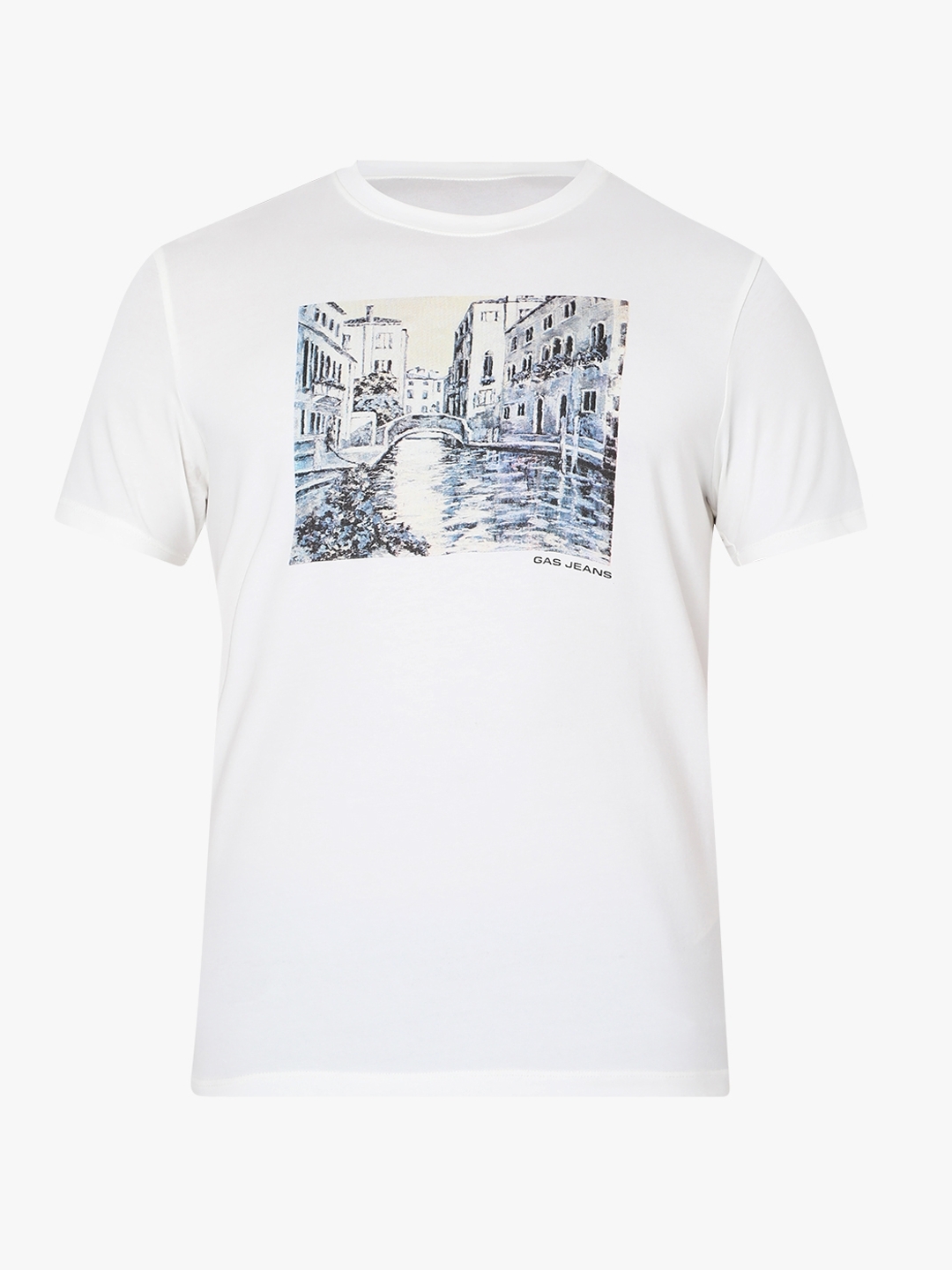 Venice Printed Slim Fit Crew-Neck T-shirt