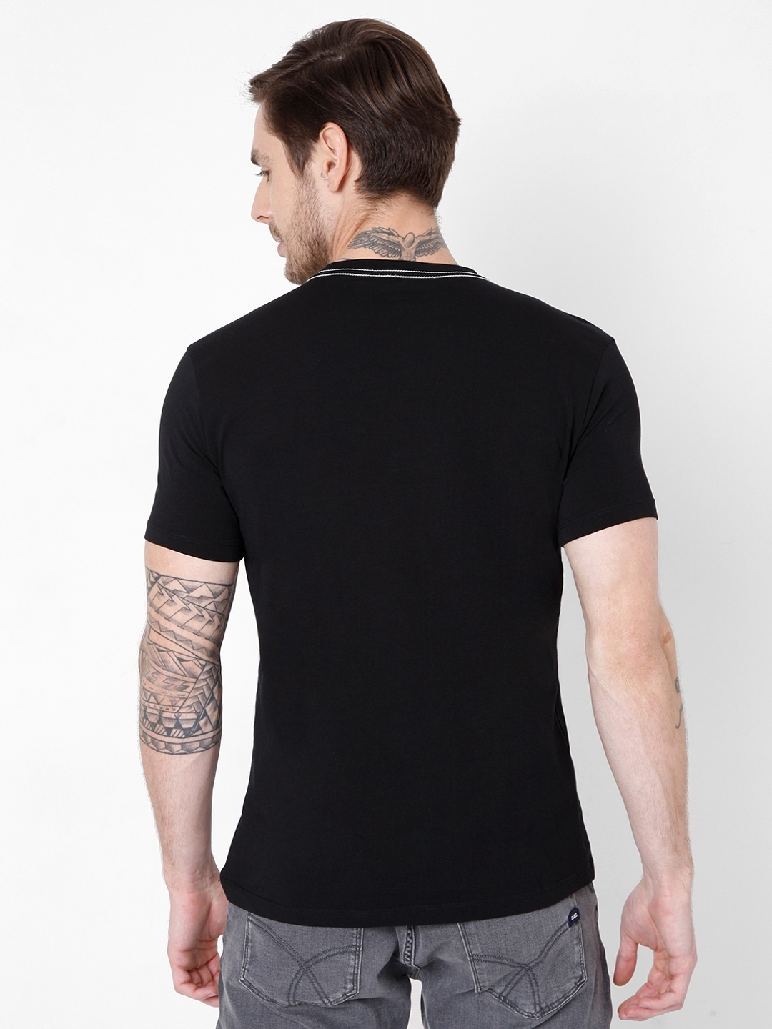 Folded Paper Slim Fit Crew-Neck T-shirt