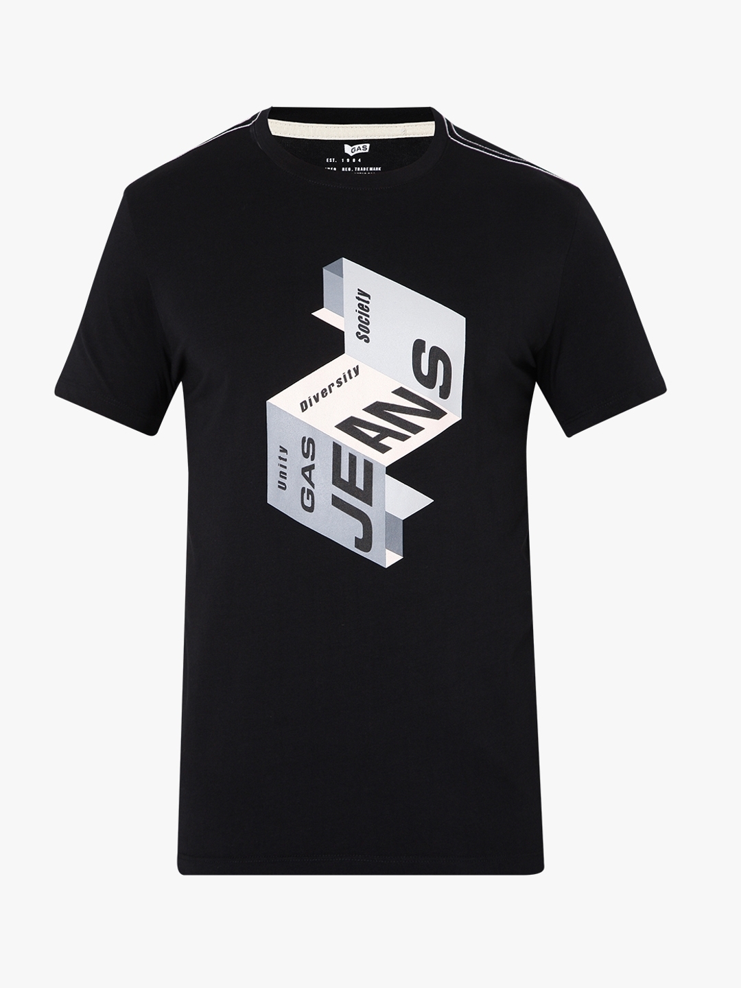 Folded Paper Slim Fit Crew-Neck T-shirt