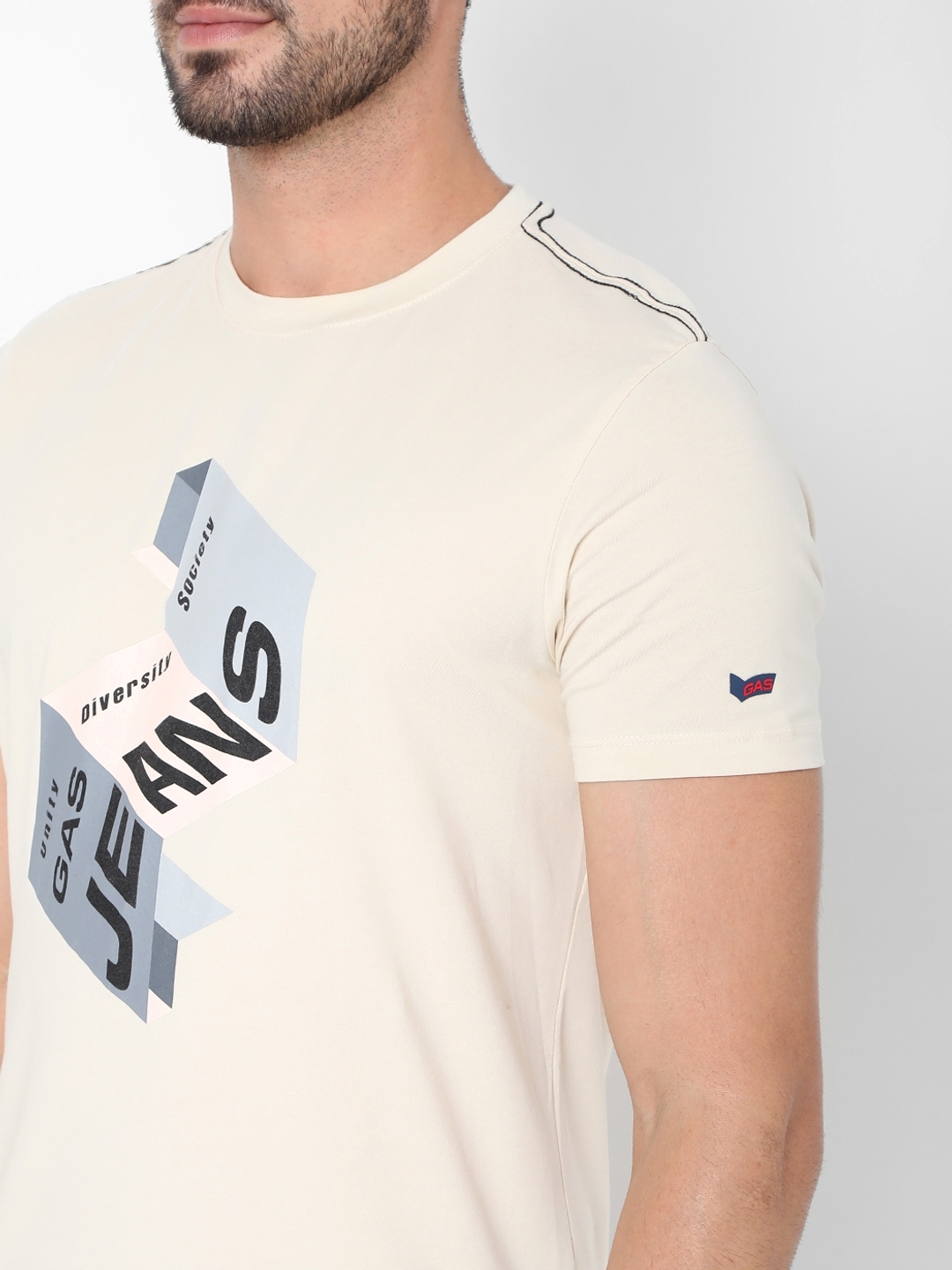 Folded Paper Slim Fit Crew-Neck T-shirt