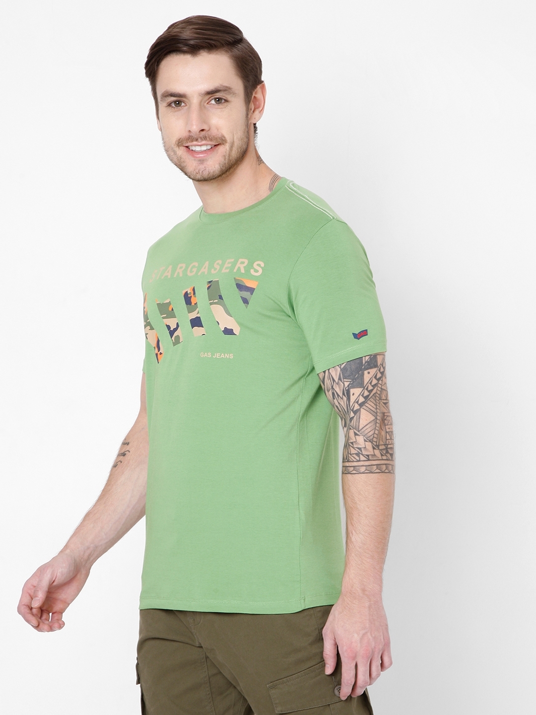 Scuba Print Slim Fit Crew-Neck T-shirt