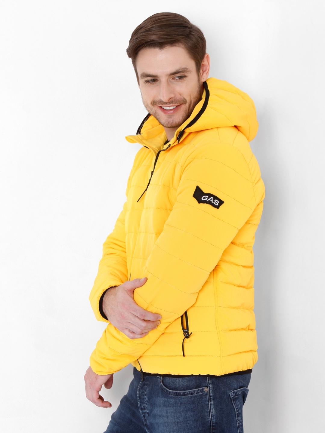 Mens fitted best sale down jacket