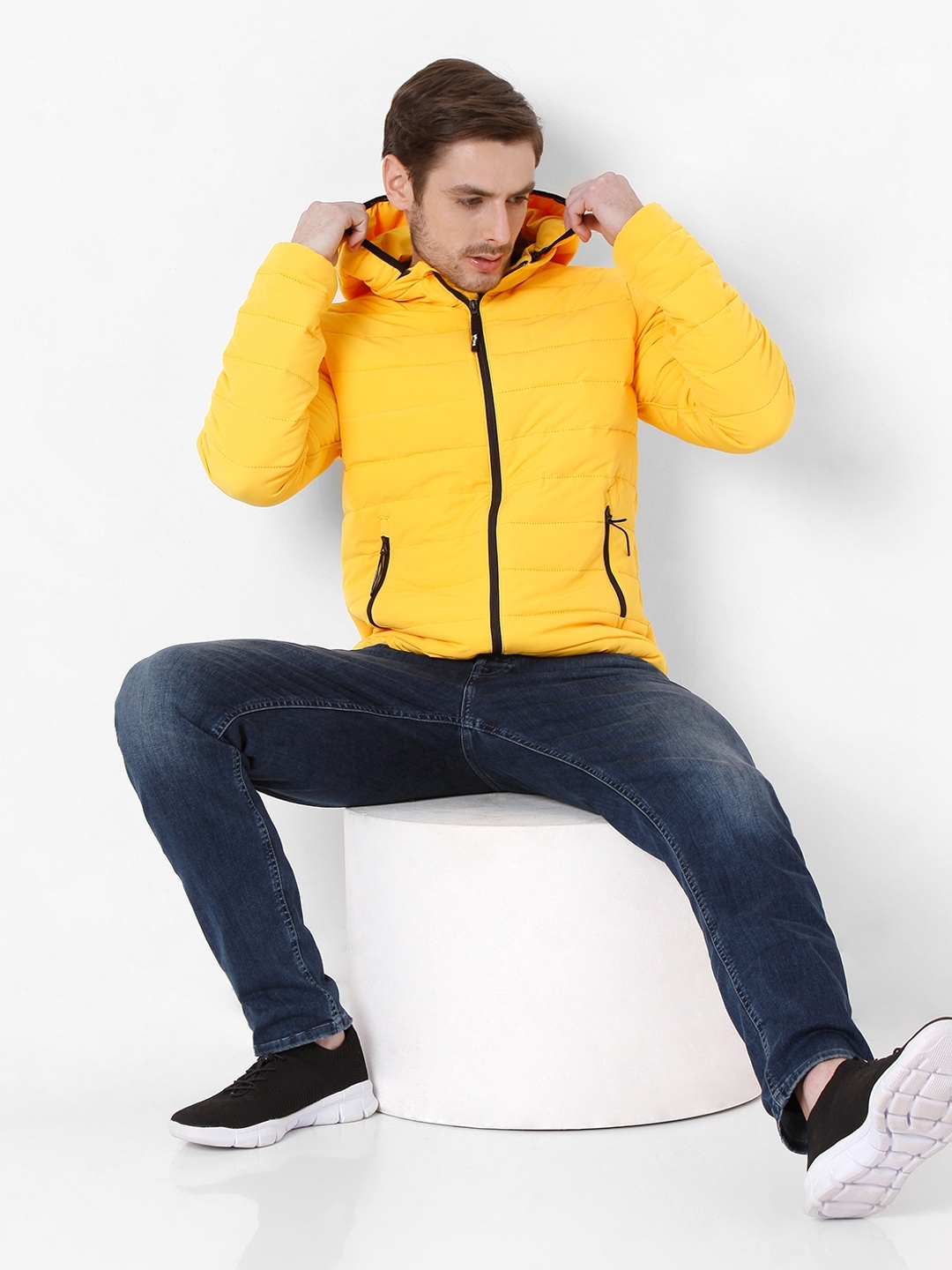 Mens fitted down jacket hot sale