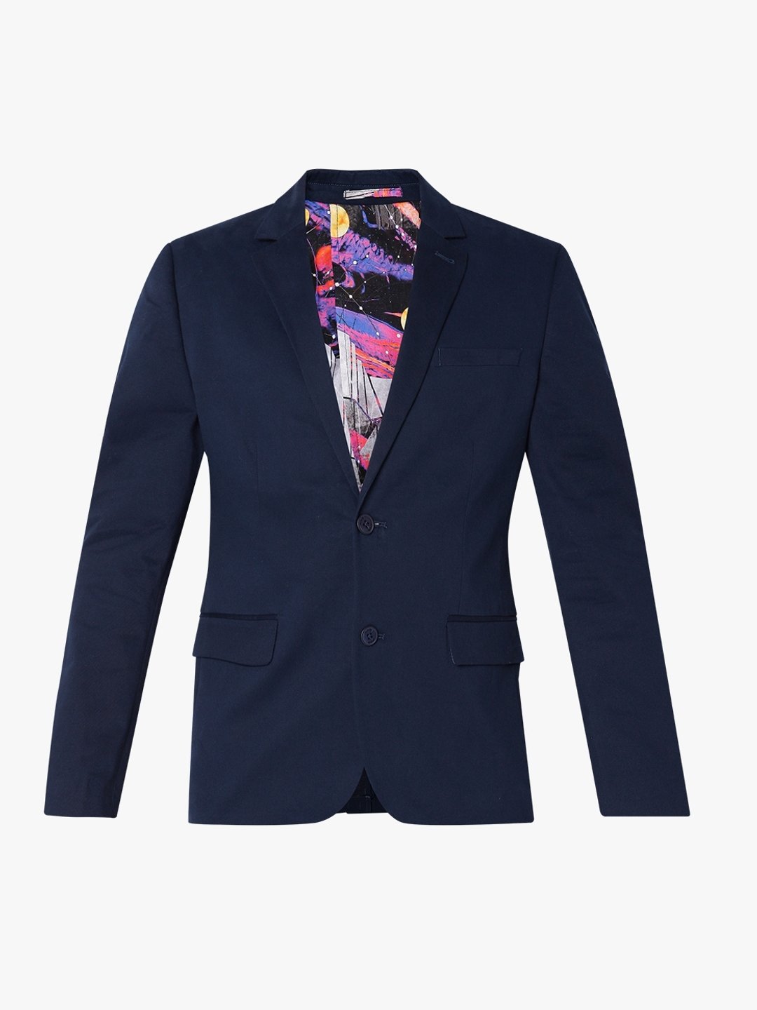 Single-Breasted Polycotton Blazer