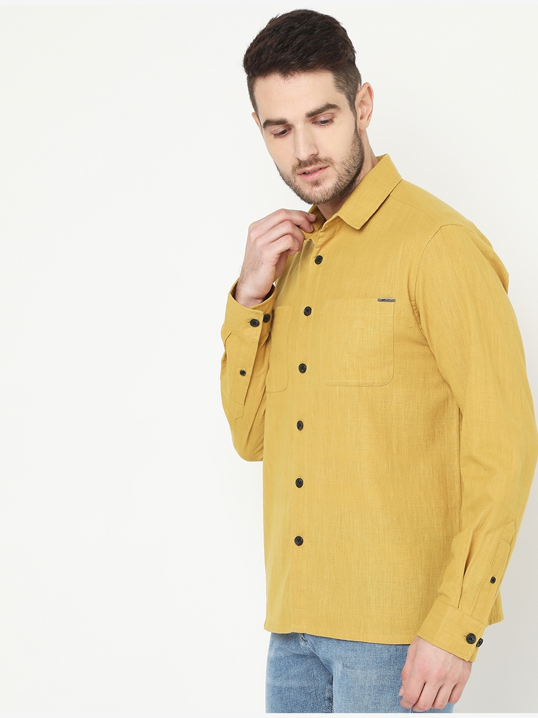 Slim Fit Shirt with Patch Pockets