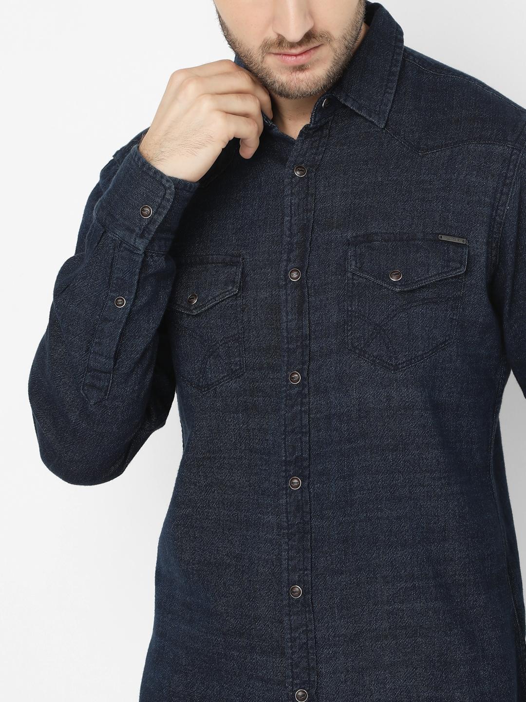 Kant Denim Shirt with Flap Pockets