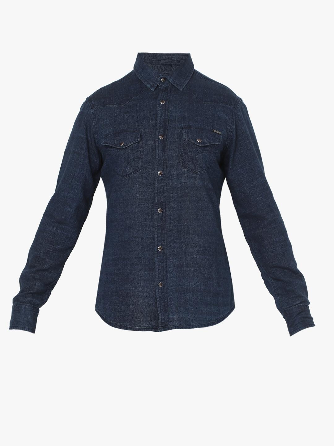 Kant Denim Shirt with Flap Pockets