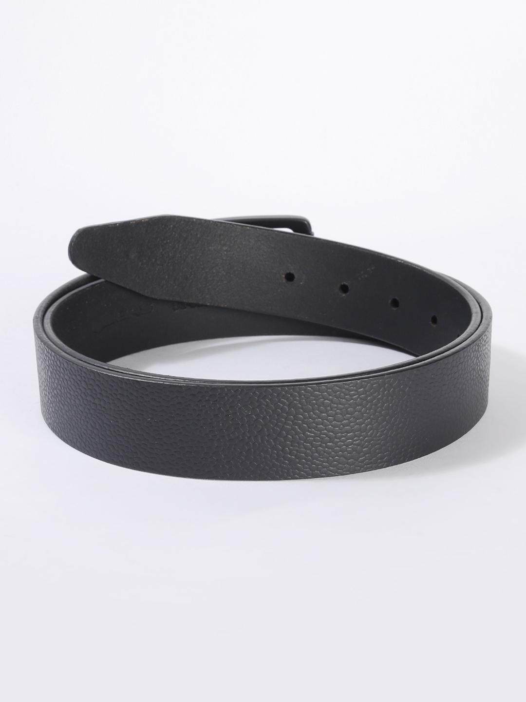 Men's Alok Black Solid Belt