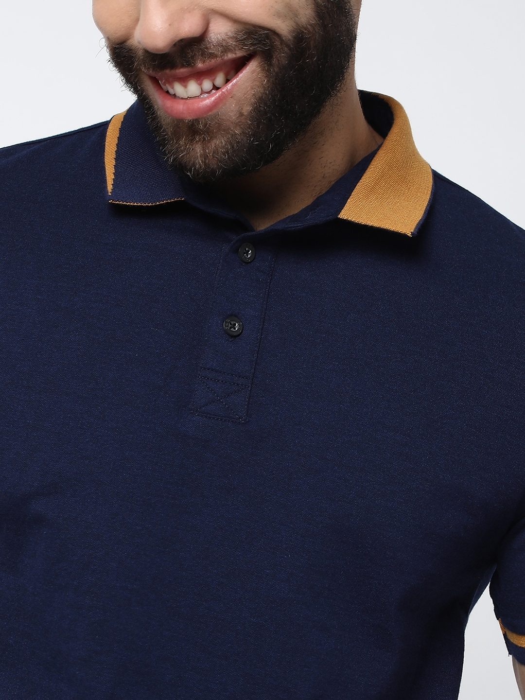 Duo Tone Slim Fit Polo T-Shirt