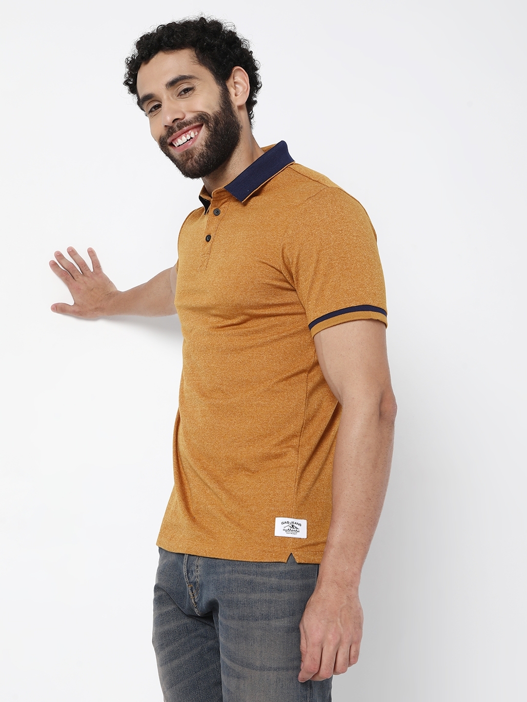 Duo Tone Slim Fit Polo T-Shirt