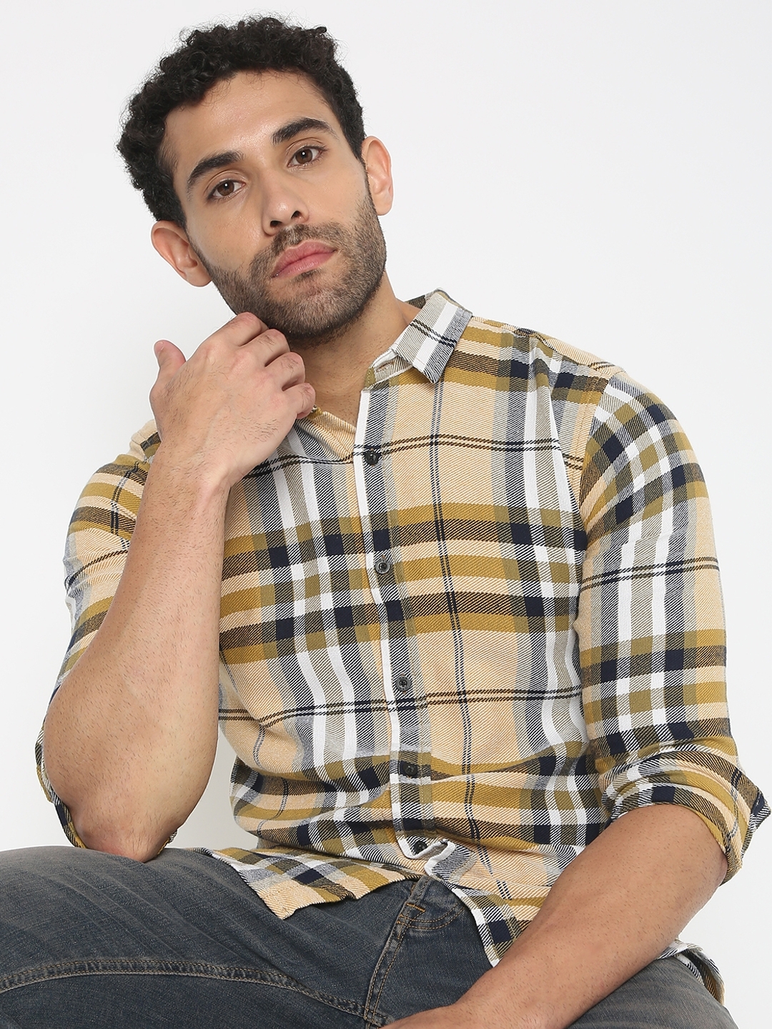 Men's S.DET PLAID IN Casual Shirts