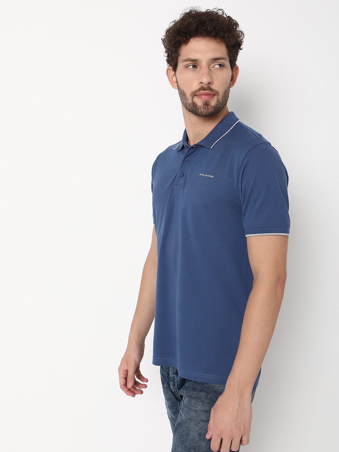 Regular Fit Half Sleeve Solid Cotton Polo T-Shirt