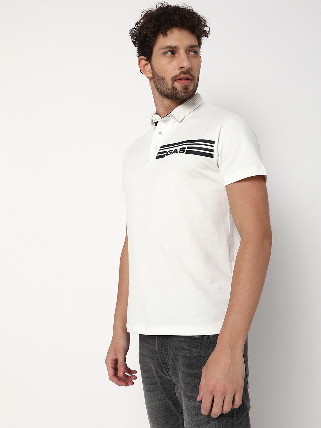 Slim Fit Short Sleeve Solid Cotton Lycra Polo T-Shirt